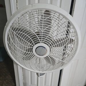 White Wall-Mounted Fan by Lasko